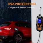 Portable EV Charger with 25ft Cable - Dual Voltage