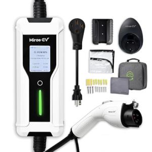 Portable 40 Amp Level 2 EV Charger with 25FT Cable