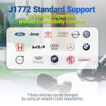 Portable 40 Amp Level 2 EV Charger with 25FT Cable