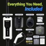 Portable 40 Amp Level 2 EV Charger with 25FT Cable