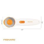 Fiskars 45mm Rotary Cutter for Easy Fabric Cuts