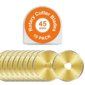 Titanium 10 Pack 45mm Rotary Cutter Blades