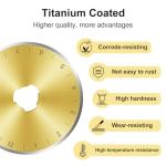 Titanium 10 Pack 45mm Rotary Cutter Blades