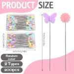 200PCS Flat Head Sewing Pins for Quilting