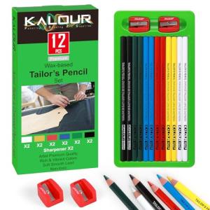 12-Piece Fabric Pencil Set for Quilting and Sewing