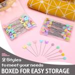 200PCS Flat Head Sewing Pins for Quilting