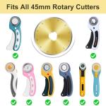 Titanium 10 Pack 45mm Rotary Cutter Blades