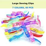 Doukey 50PCS Jumbo Sewing Clips for Quilting