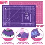 Rotary Cutter Set with Blades, Cutting Mat & Rulers