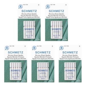 SCHMETZ Microtex Sharp Needles for Quilting, Size 80/12