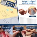 35 Piece Large Eye Sewing Needle Set