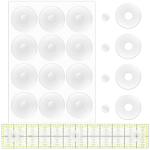 12pc Non-Slip Silicone Quilting Ruler Grips
