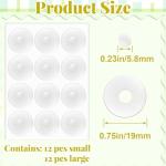 12pc Non-Slip Silicone Quilting Ruler Grips