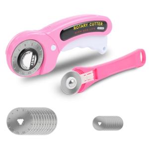 Ergonomic Rotary Cutter Set with 10 Extra Blades