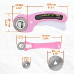 Ergonomic Rotary Cutter Set with 10 Extra Blades