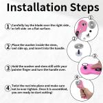 Ergonomic Rotary Cutter Set with 10 Extra Blades