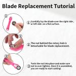 Ergonomic Rotary Cutter Set with 10 Extra Blades