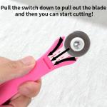 Ergonomic Rotary Cutter Set with 10 Extra Blades