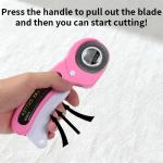 Ergonomic Rotary Cutter Set with 10 Extra Blades