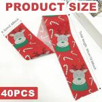 40 Christmas Jelly Roll Fabric Strips, 2.5x20 Inch