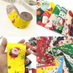 40 Christmas Jelly Roll Fabric Strips, 2.5x20 Inch
