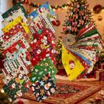 40 Christmas Jelly Roll Fabric Strips, 2.5x20 Inch