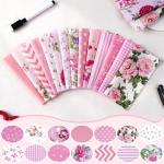 42-Piece Pink Charm Pack for Quilting Projects