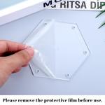 6 Hexagon Quilting Templates in Various Sizes