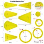 Acrylic Quilting Template Ruler Set - 10 Pieces