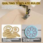 Acrylic Quilting Template Ruler Set - 10 Pieces
