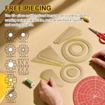 Acrylic Quilting Template Ruler Set - 10 Pieces