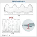 5-Piece Wave Quilting Ruler Set 10.2 Inch