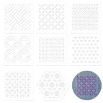 Geometric Pattern Stencil Kit for Quilting