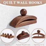 Walnut Wall Hangers for Quilts and Tapestries