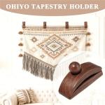 Walnut Wall Hangers for Quilts and Tapestries