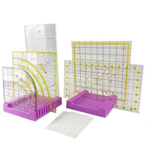 Quilting Ruler Holder and Silicone Grip Rings Set