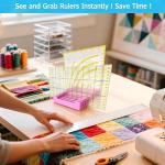 Quilting Ruler Holder and Silicone Grip Rings Set