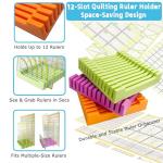 Quilting Ruler Holder and Silicone Grip Rings Set