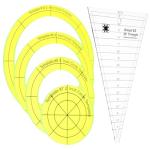 Dresden Plate Quilting Template Set - 5 Pcs