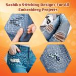20 Piece Reusable Sashiko Stencil Set