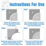 3-Piece Quilting Ruler Set with Seam Allowance