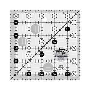 Creative Grids Non-Slip Square Quilt Ruler 5.5