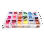 108-Color Embroidery Floss Kit with Organizer Box