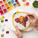 108-Color Embroidery Floss Kit with Organizer Box