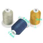 Brothread 100% Mercerized Cotton Thread - 18 Colors
