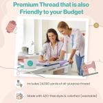 24 Spools Polyester Thread Set for Quilting