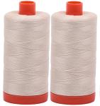Aurifil 50wt Thread - Light Beige, 2 Large Spools