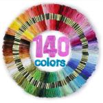 140 Colors Embroidery Thread for Quilting and Crafts