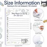 Christmas Sewing To-Do List Notepad - 150 Sheets
