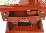 Vintage Brown Music Box Sewing Machine Decor